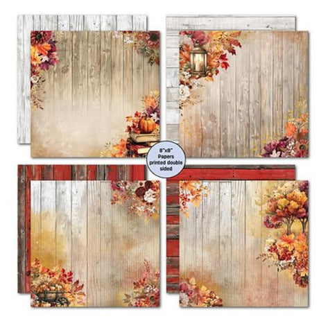 3Quarter Designs Autumn Whispers  8x8 Paper Pack & Die Cuts set
