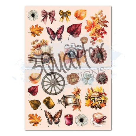 3Quarter Designs Autumn Whispers  8x8 Paper Pack & Die Cuts set