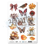 3Quarter Designs Autumn Whispers Sticker Sheet A4