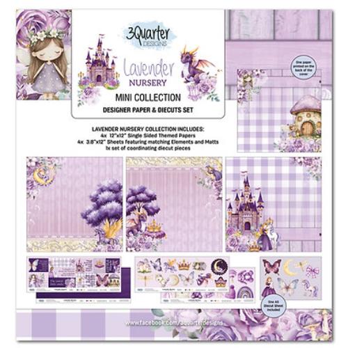 3Quarter Designs Mini 12x12 Collection Lavender Nursery - Postage as per Actual