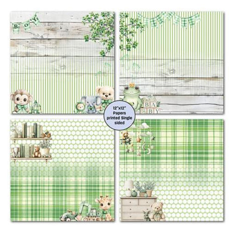 3Quarter Designs Mini 12x12 Collection Mint Nursery - Postage as per Actual
