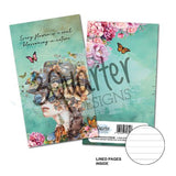 3Quarter Designs Floral Mechanica  Mini Notebook