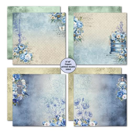 3Quarter Designs Twilight Ink 8x8 Paper Pack & Die Cuts