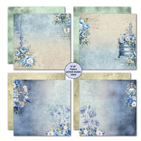 3Quarter Designs Twilight Ink 8x8 Paper Pack & Die Cuts