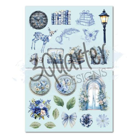3Quarter Designs Twilight Ink 8x8 Paper Pack & Die Cuts