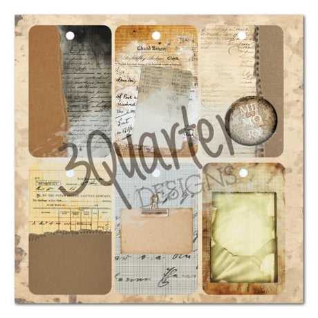 3Quarter Designs Paper Tales 8x8 Paper Pack & Die Cuts set
