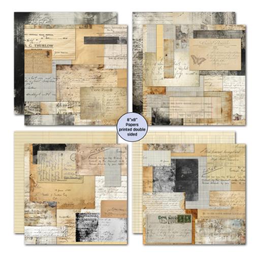 3Quarter Designs Paper Tales 8x8 Paper Pack & Die Cuts set