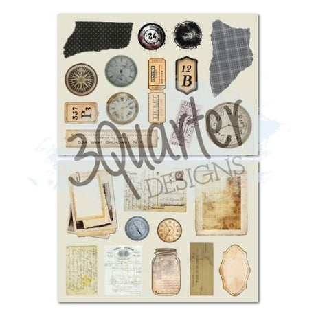3Quarter Designs Paper Tales 8x8 Paper Pack & Die Cuts set