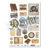 3Quarter Designs Paper Tales A4 Sticker Sheet