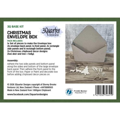 3Quarter Designs Christmas Envelope Box