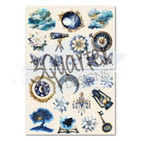 3Quarter Designs Lunar Horoscope 8x8 Paper Pack & Die Cuts set