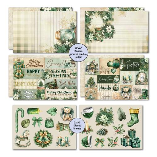3Quarter Designs Pine Festivities - 6x4 Card Pack