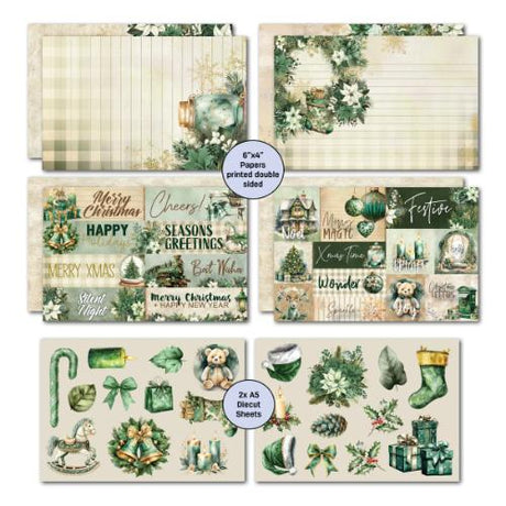 3Quarter Designs Pine Festivities - 6x4 Card Pack