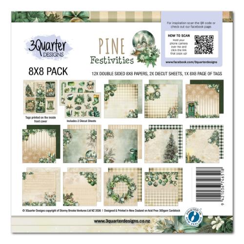 3Quarter Designs Pine Festivities - 8x8
