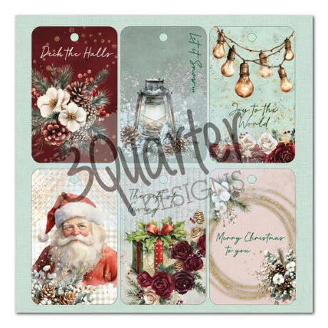3Quarter Designs Silent Night 8x8 Paper Pack & Die Cuts set