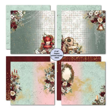 3Quarter Designs Silent Night 8x8 Paper Pack & Die Cuts set