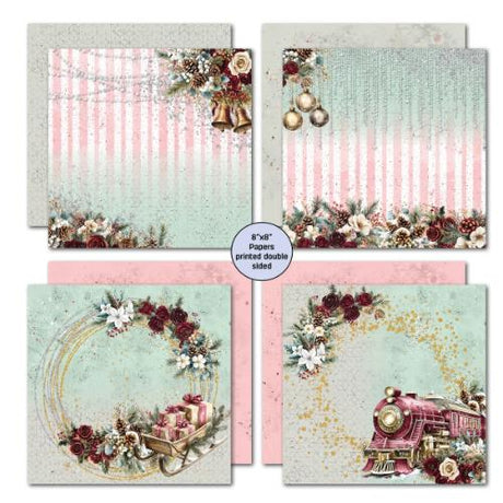 3Quarter Designs Silent Night 8x8 Paper Pack & Die Cuts set