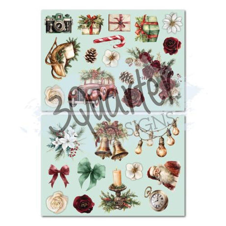 3Quarter Designs Silent Night 8x8 Paper Pack & Die Cuts set