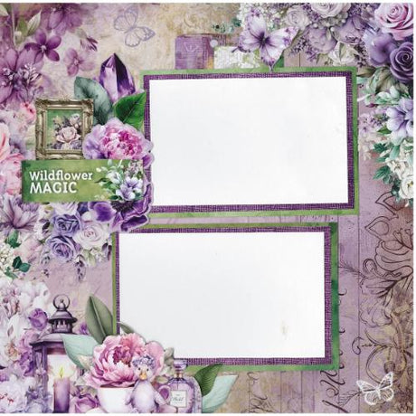 3Quarter Designs Violet Dreams 12x12 Designer Paper & Diecuts Set - Postage as per Actual