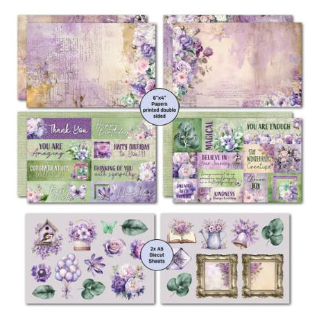3Quarter Designs Violet Dreams 6x4 Card Pack