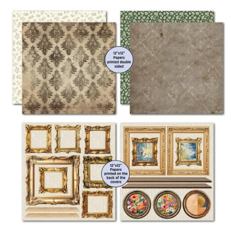 3Quarter Designs Timeless Gallery 12x12 Designer Paper & Diecuts Set - Postage as per Actual