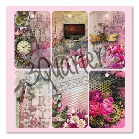 3Quarter Designs Mrs Aeronaut 8x8 Paper Pack & Die cuts