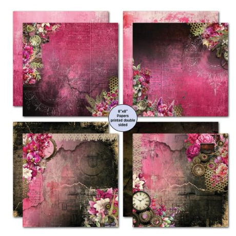 3Quarter Designs Mrs Aeronaut 8x8 Paper Pack & Die cuts