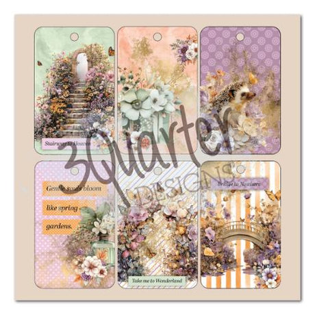 3Quarter Designs Butterfly Grove 8x8 Paper Pack & Die Cuts set
