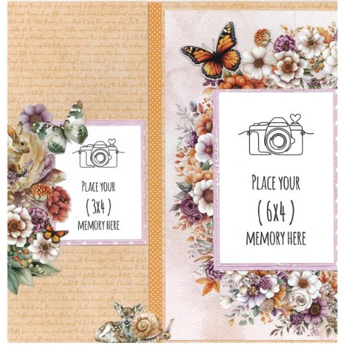 3Quarter Designs Butterfly Grove 12x12 Designer Paper & Diecuts Set - Postage as per Actual