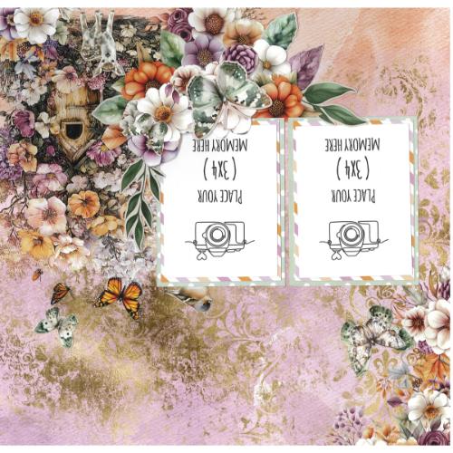3Quarter Designs Butterfly Grove 12x12 Designer Paper & Diecuts Set - Postage as per Actual