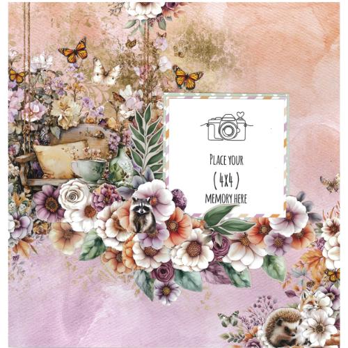 3Quarter Designs Butterfly Grove 12x12 Designer Paper & Diecuts Set - Postage as per Actual