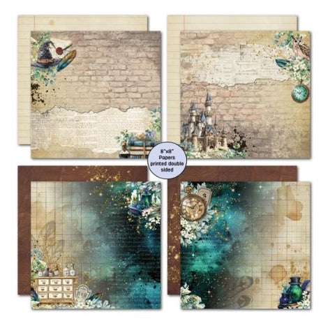 3Quarter Designs Wand Academy 8x8 Paper Pack & Die Cuts set