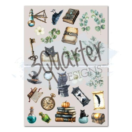 3Quarter Designs Wand Academy 8x8 Paper Pack & Die Cuts set