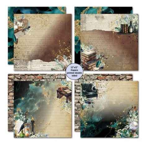 3Quarter Designs Wand Academy 12x12 Designer Paper & Diecuts Set - Postage as per Actual