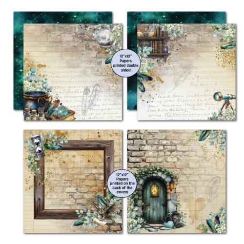3Quarter Designs Wand Academy 12x12 Designer Paper & Diecuts Set - Postage as per Actual
