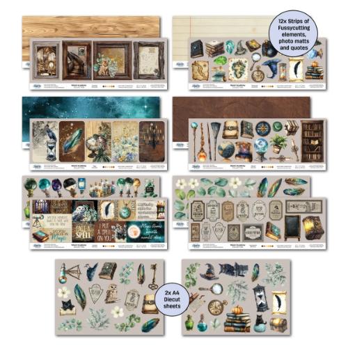 3Quarter Designs Wand Academy 12x12 Designer Paper & Diecuts Set - Postage as per Actual