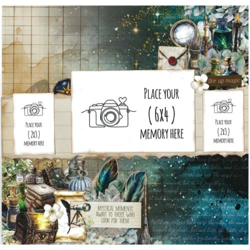 3Quarter Designs Wand Academy 12x12 Designer Paper & Diecuts Set - Postage as per Actual