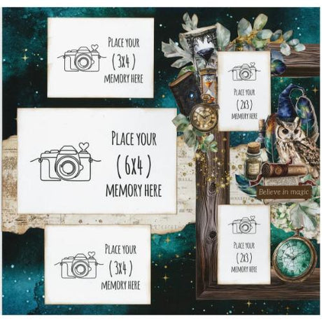 3Quarter Designs Wand Academy 12x12 Designer Paper & Diecuts Set - Postage as per Actual