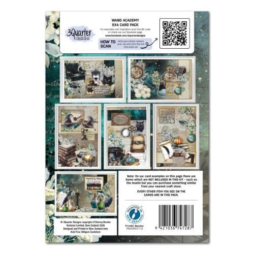 3Quarter Designs Wand Academy 6x4 Card Pack