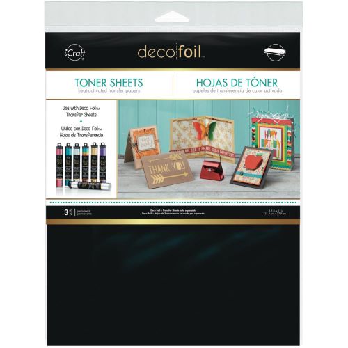 Deco Foil Toner Sheets 8.5"X11" 3/Pkg