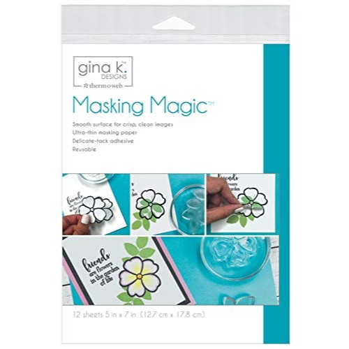 Gina K Designs Masking Magic Sheets 5"X7" 12/Pkg