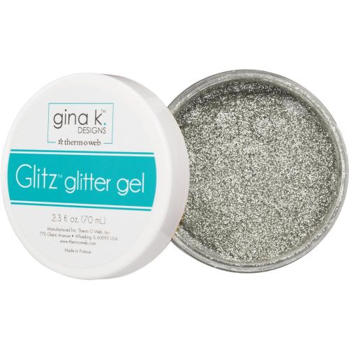 Gina K Designs Glitz Glitter Gel 2.3oz Silver