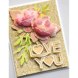 Memory Box - Love You Gallery Script craft die¬†