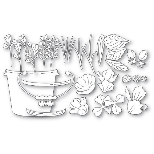 Memory Box - Garden Pail Bouquet craft die