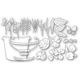 Memory Box - Garden Pail Bouquet craft die