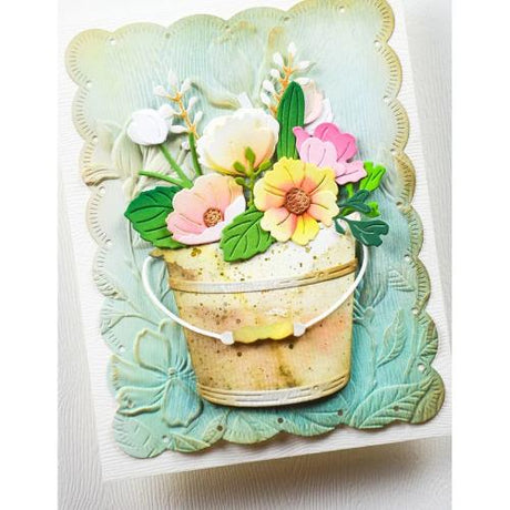 Memory Box - Garden Pail Bouquet craft die