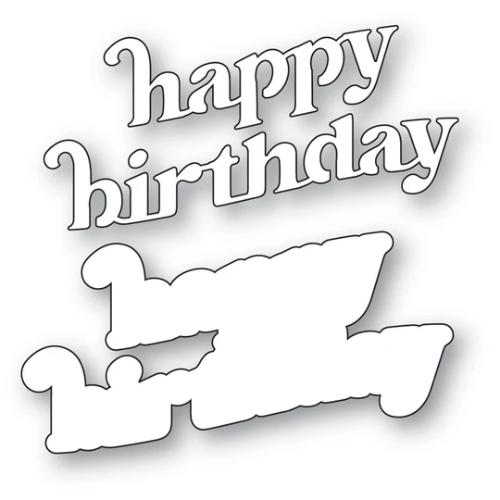 Memory Box - Cheery Happy Birthday craft die