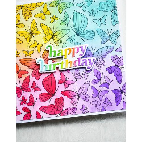 Memory Box - Cheery Happy Birthday craft die
