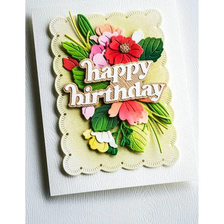 Memory Box - Cheery Happy Birthday craft die