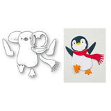Memory Box - Marching Penguin craft die